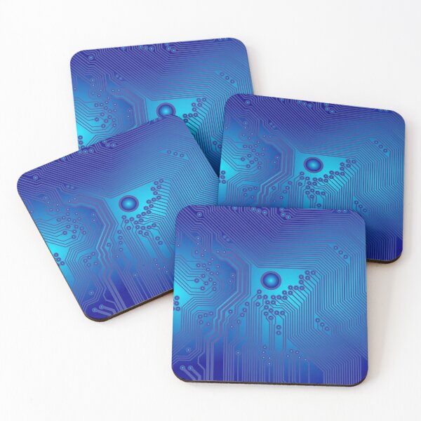 Item preview, Printed circuit - motherboard in blue designed and sold by siloto.