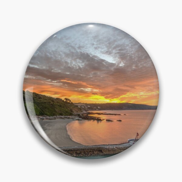 Item preview, Vivid Sunrise over Banjo Pier Looe in Cornwall designed and sold by rosiephotos.