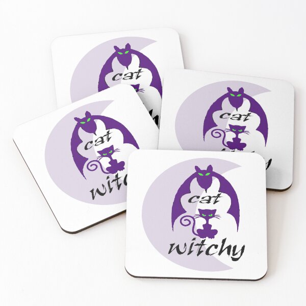Item preview, Witchy cat:For dad,For Mom,Cute,Funny,Witches,Witchy,Cat,Bat,Crescent designed and sold by Chaos Pixel Studio.
