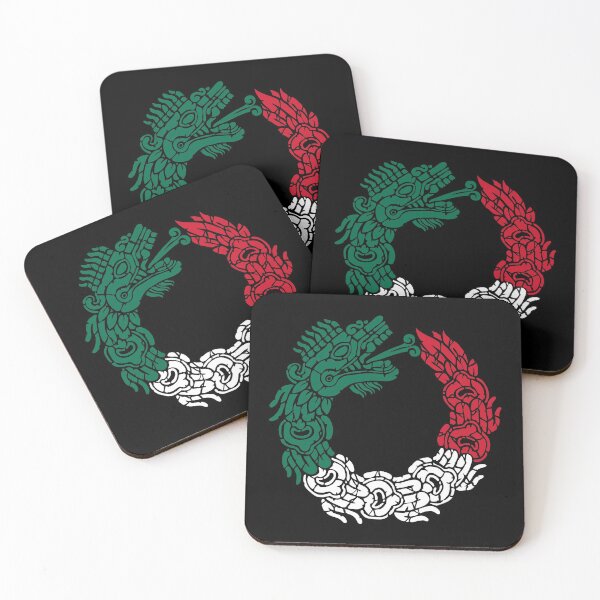 Item preview, Aztec Quetzalcoatl - Serpent Mexican Flag - Mexico Roots designed and sold by anziehend.