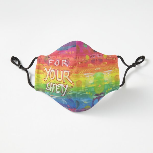 "For Your Safety" Mask Design Fitted 3-Layer