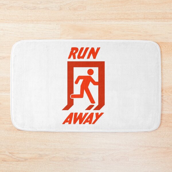 Item preview, Run Away Exit Sign designed and sold by SpitsPixels.