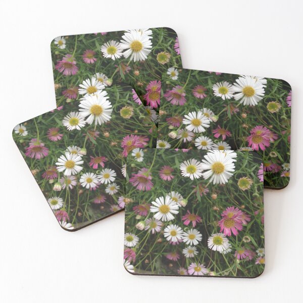 Item preview, Pink and White Daisies - Vectorized Photographic Image  designed and sold by RhubarbMyrtle.