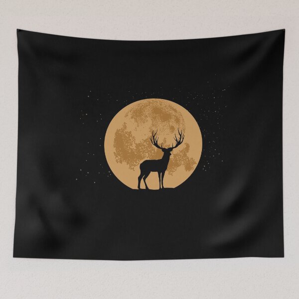 Item preview, Deer At Full Moon designed and sold by Ibu83.