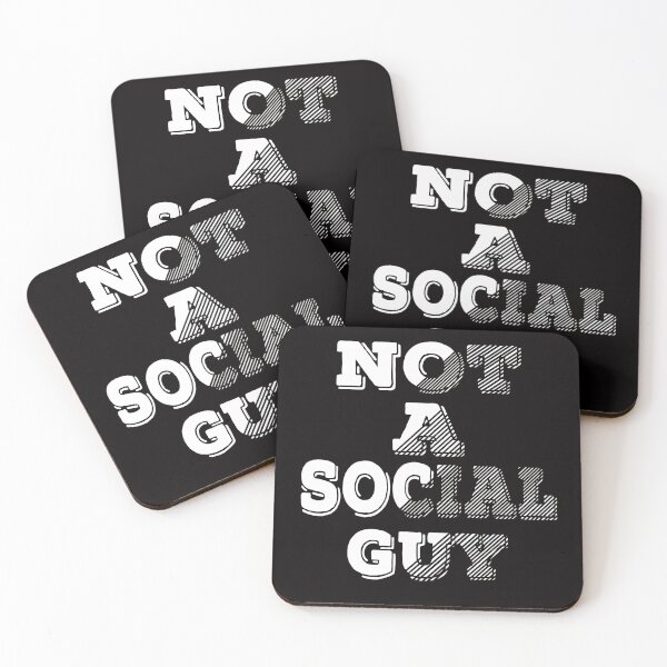 Item preview, not a social guy  designed and sold by Majesticoo.