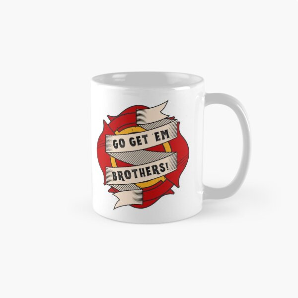 Item preview, Go Get Em Brothers Firefighter Design designed and sold by HelloGrackle.