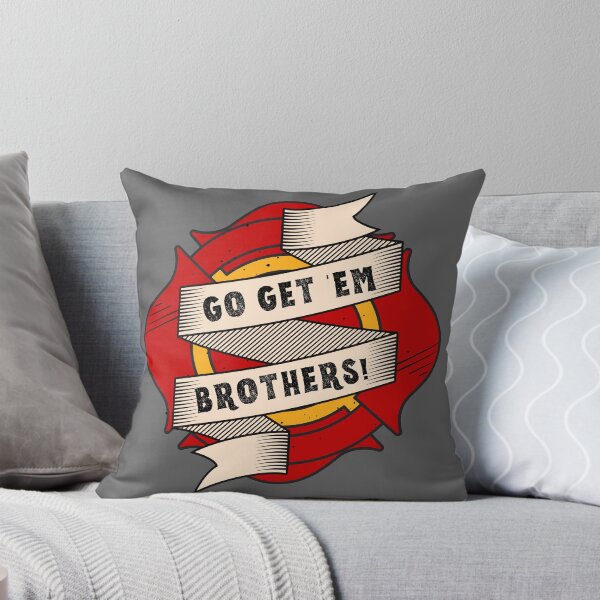 Item preview, Go Get Em Brothers Firefighter Design designed and sold by HelloGrackle.