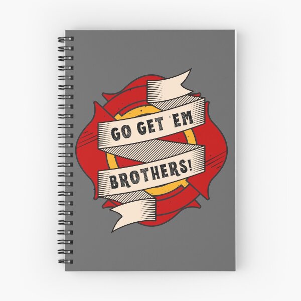 Aperçu de l'œuvre Go Get Em Brothers Firefighter Design créée et vendue par HelloGrackle.