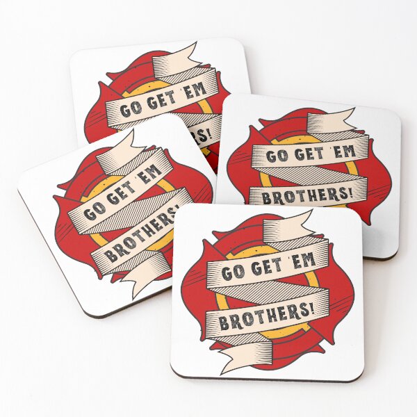 Item preview, Go Get Em Brothers Firefighter Design designed and sold by HelloGrackle.