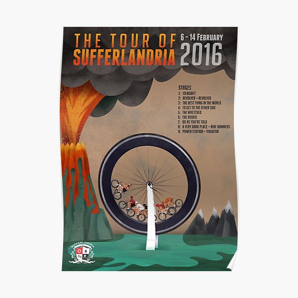 Tour of Sufferlandria 2016 - Official Artwork Poster