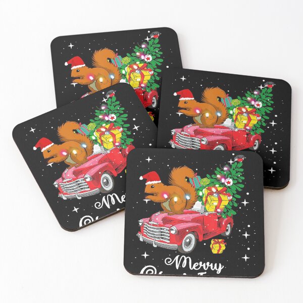 Item preview, Squirrel Whisperer Rides Red Truck Christmas Pajama T-Shirt designed and sold by LenaEhrlichmann.