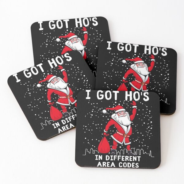 Item preview, I've Got Ho's In Different Area Codes Funny Christmas Santa designed and sold by IntegrityDesign.