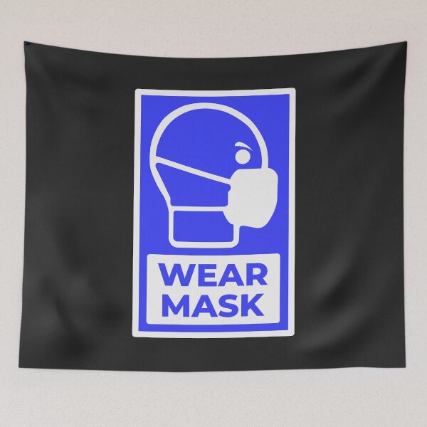 Item preview, Wear A Mask Sign designed and sold by SpitsPixels.