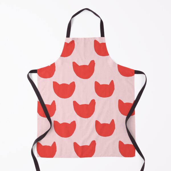 Item preview, Minimalist cats pattern red and pink designed and sold by neopop.