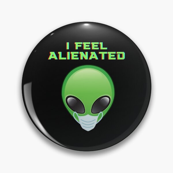 Item preview, I Feel Alienated, Face mask, covid 19, corona, coronavirus, quarantine, social distancing, virus, alien, space, ufo, galaxy, sci fi, stars, moon, nasa, planets, designed and sold by bimmer325.