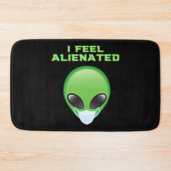 Item preview, I Feel Alienated, Face mask, covid 19, corona, coronavirus, quarantine, social distancing, virus, alien, space, ufo, galaxy, sci fi, stars, moon, nasa, planets, designed and sold by bimmer325.