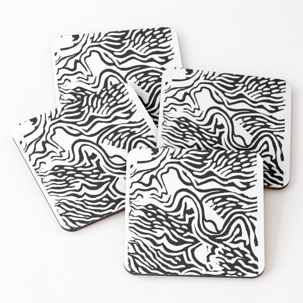 Item preview, Woodcut pattern bright designed and sold by cyanoblau.