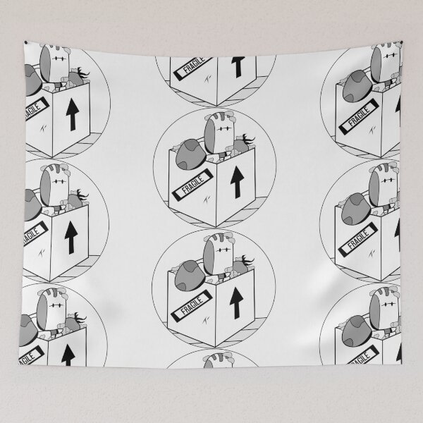 Item preview, Bot in a Box black and white sticker designed and sold by SoLittleSteph.