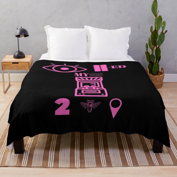 Item preview, Copy of I paused my game to be here cryptogram (pink text) designed and sold by Kyle Morgan.