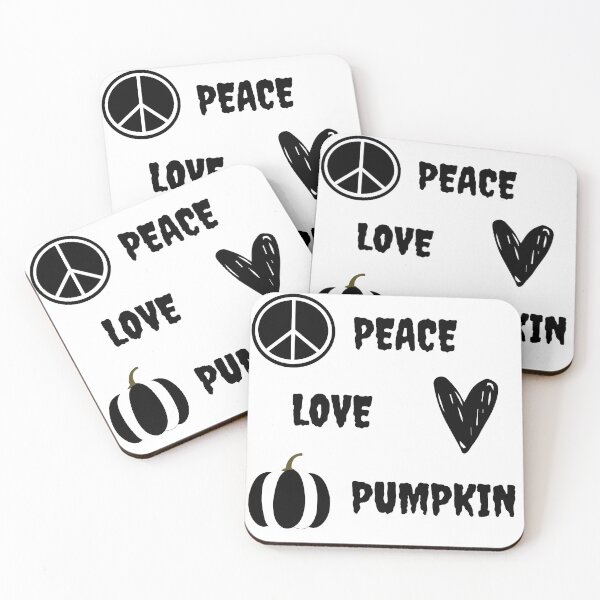 Item preview, Peace, Love, Pumpkin halloween designed and sold by corralmontana.