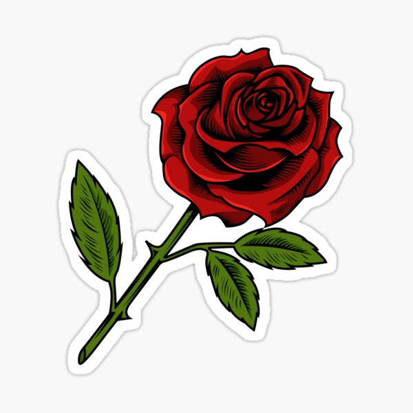 Roses Are Red Stickers Redbubble - roses roblox max