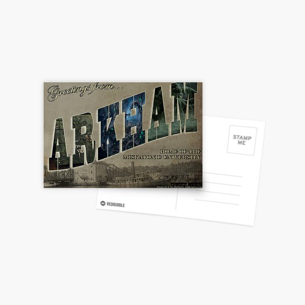 Arkham Postcard Art Postcard