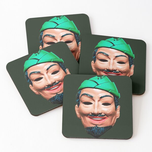 Item preview, Vintage ROBIN HOOD or GREEN ARROW Hero Retro Halloween Face Mask designed and sold by Taulukos Designs.