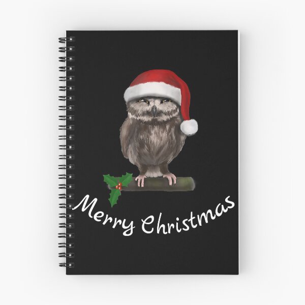 Item preview, Merry Christmas Uhu Eule Owl - angry (D010-0525A) T-Shirt designed and sold by BrockSly.