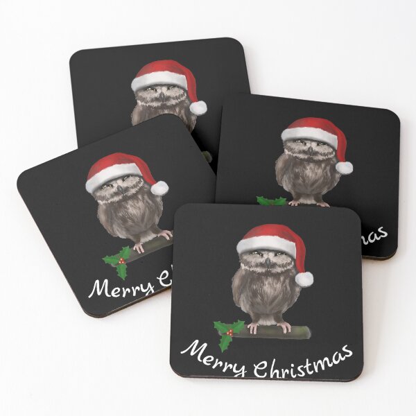 Item preview, Merry Christmas Uhu Eule Owl - angry (D010-0525A) T-Shirt designed and sold by BrockSly.