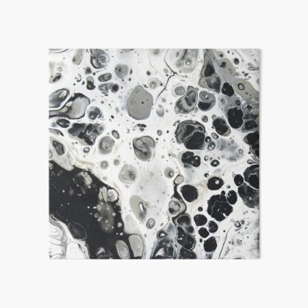Black & White Bubbles Art Board Print