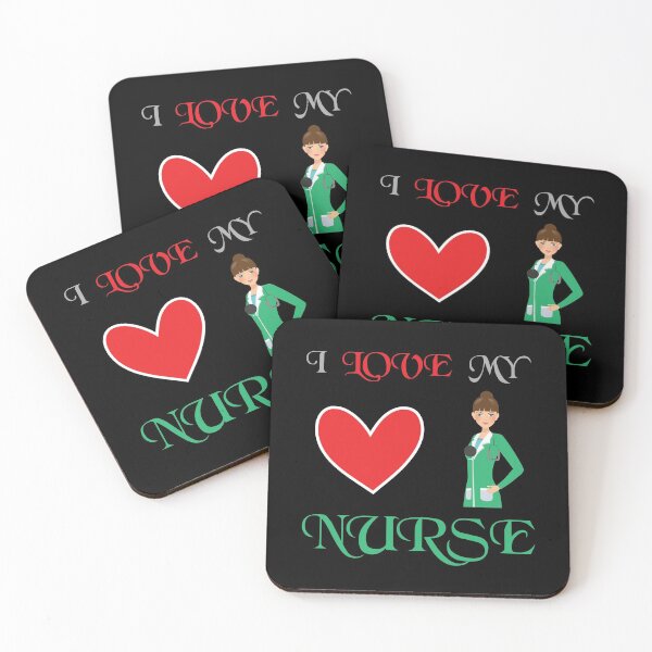Item preview, I Love My Nurse, Cute Funny Gift Ideas For Nurse designed and sold by awesomedraw.
