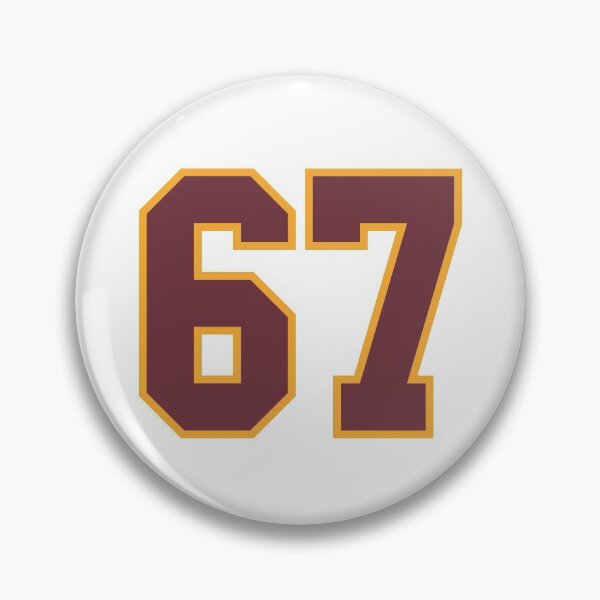 Item preview, Jersey Red and Yellow Number six-seven sixty-seven 67 designed and sold by forYOUand.
