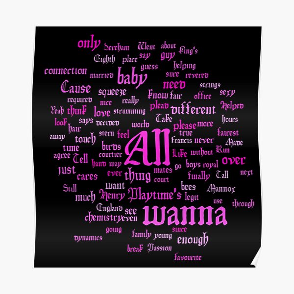 All You Wanna Do Posters Redbubble