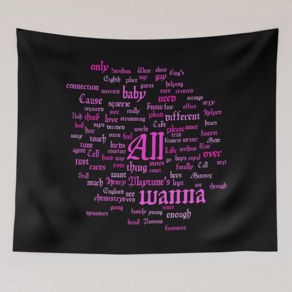 Item preview, All You Wanna Do (Lyrics Six the Musical) designed and sold by LilGizmo-Gigi.