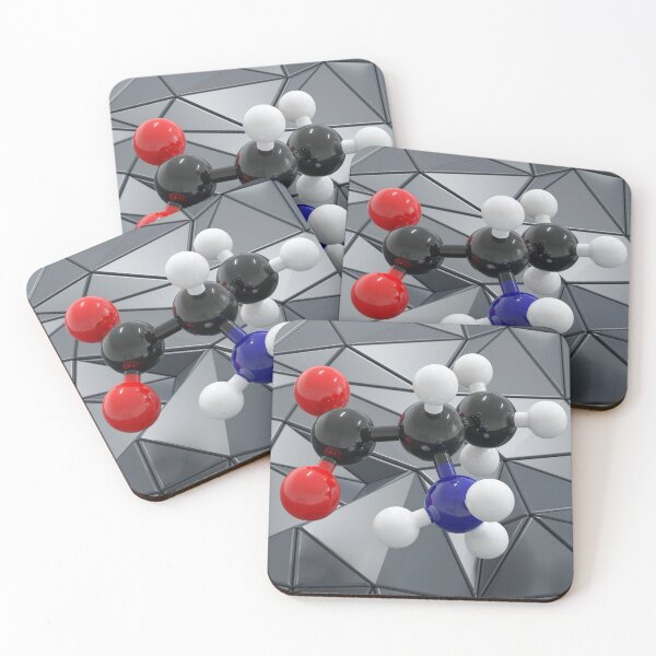 Item preview, Alanine (L-alanine, Ala, A) amino acid molecule. 3D rendering. designed and sold by molekuul.