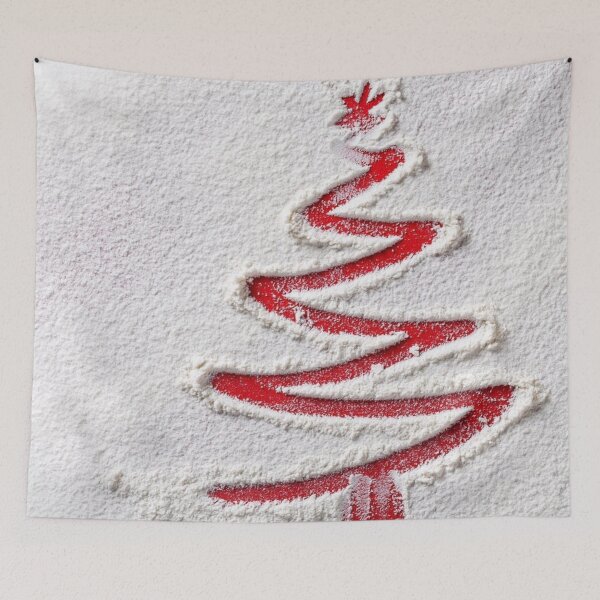 Item preview, Merry Christmas 18 - fir tree painted in the snow dec 24th designed and sold by ApArtPaintings.