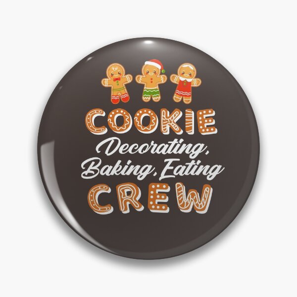 Item preview, Cookie Decorating Baking Eating Crew Christmas Xmas Santa Gingerbread Cute Cookie Exchange Swap Bakers Bake  designed and sold by gkao.