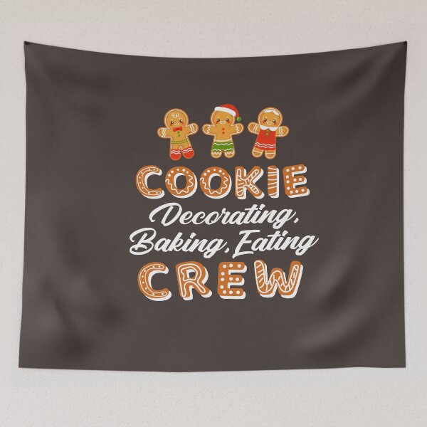 Item preview, Cookie Decorating Baking Eating Crew Christmas Xmas Santa Gingerbread Cute Cookie Exchange Swap Bakers Bake  designed and sold by gkao.