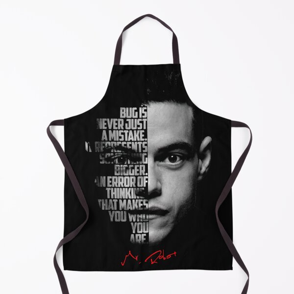 Item preview, Black and white Mr Robot Elliot Alderson quote. designed and sold by Enea Kelo.