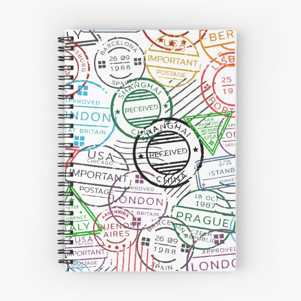 Item preview, Passport Stamps - Travel designed and sold by OnIlustraciones.
