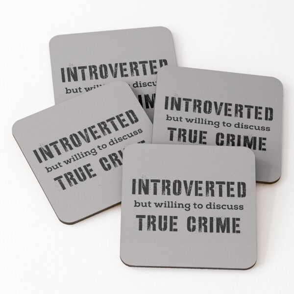 Item preview, Introvert True Crime Gifts - Introverted But Willing To Discuss True Crime Funny Documentaries & Best Sellers Gift Ideas for Shy Unsolved True Crime Lovers designed and sold by merkraht.