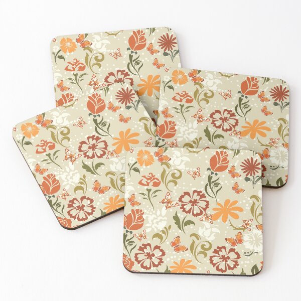 Item preview, Floral background with butterflies designed and sold by Marcu Ioachim.