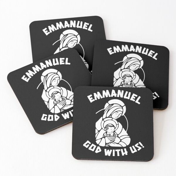 Item preview, Christmas Message Tees - Emmanuel God With Us designed and sold by OnTheBoxMedia.