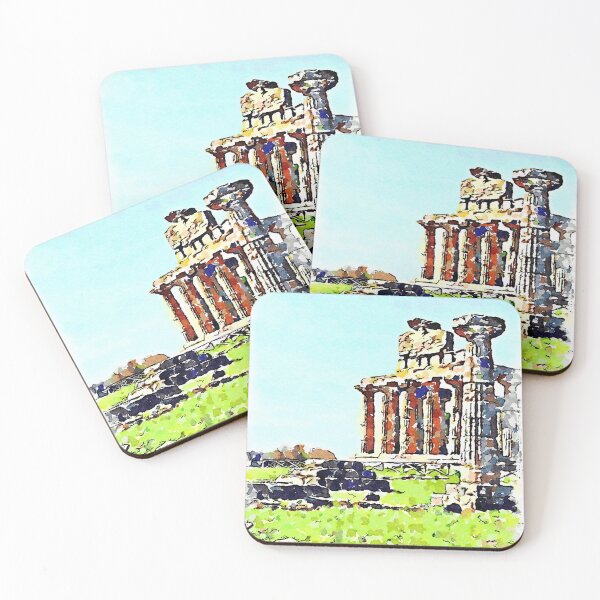 Item preview, Paestum: column and temple designed and sold by Giuseppe Cocco.