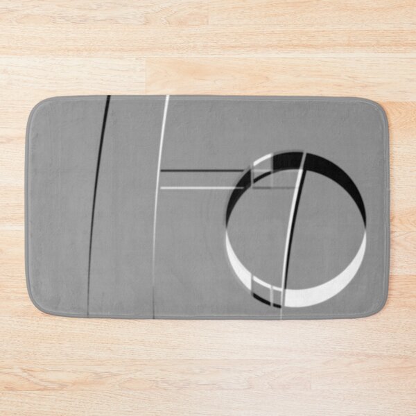 Item preview, Black White and Grey Hoopla Geometric Art Deco Abstract Artist Jenny Meehan designed and sold by Jenny Meehan Art Prints and Patterns  .