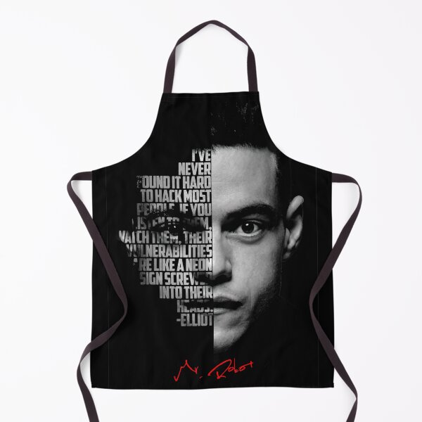 Item preview, Black and white Mr Robot Elliot Alderson quote. designed and sold by Enea Kelo.