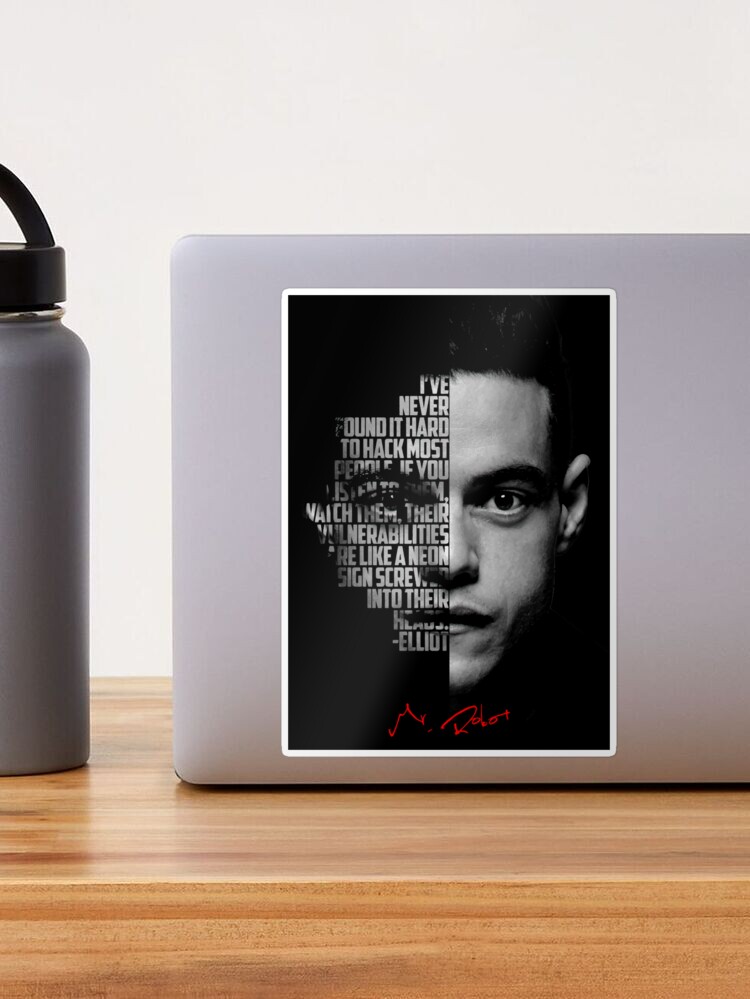 ELLIOT HACHER / MR ROBOT NETFLIX: 6x9 inches cover notebook/100