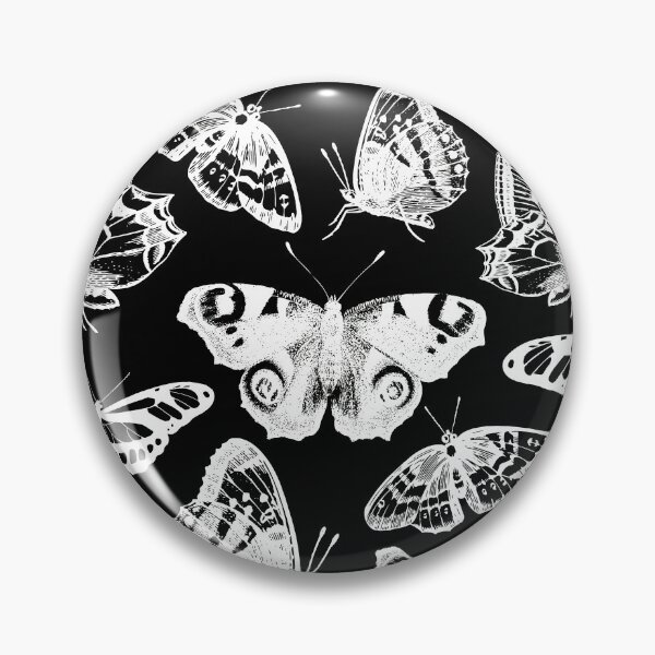 Artikelvorschau, Black and white butterfly pattern entworfen und verkauft von InyasArt.