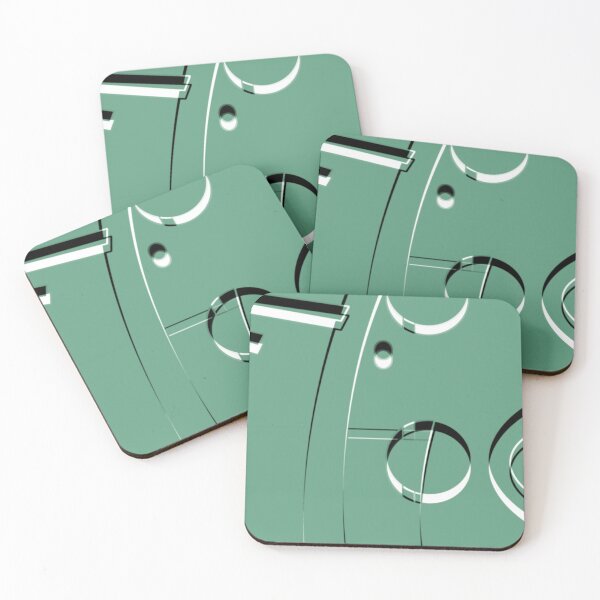 Item preview, Turquoise  Black White Hoopla Geometric Art Deco Abstract Artist Jenny Meehan designed and sold by Jenny Meehan Art Prints and Patterns  .