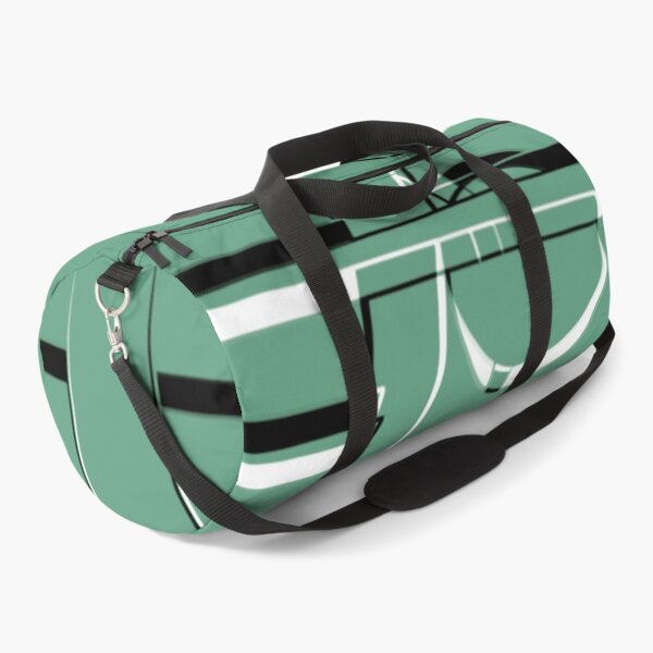 Item preview, Turquoise Black White Hoopla Geometric Art Deco Abstract Artist Jenny Meehan designed and sold by Jenny Meehan Art Prints and Patterns .